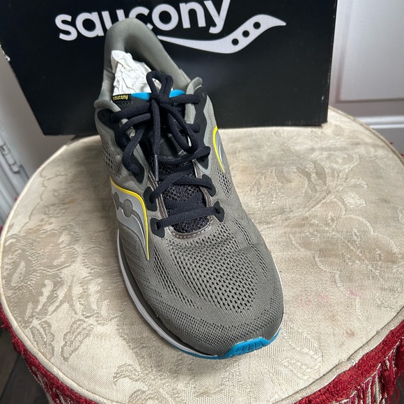Saucony Ride 14 Men's Shoes - Black and Gray Sz 13 - Picture 4 of 13